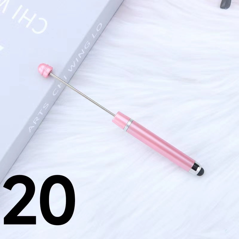 Plastic Stylus Beadable Pen (Touchable and Writable) Multi-color Option