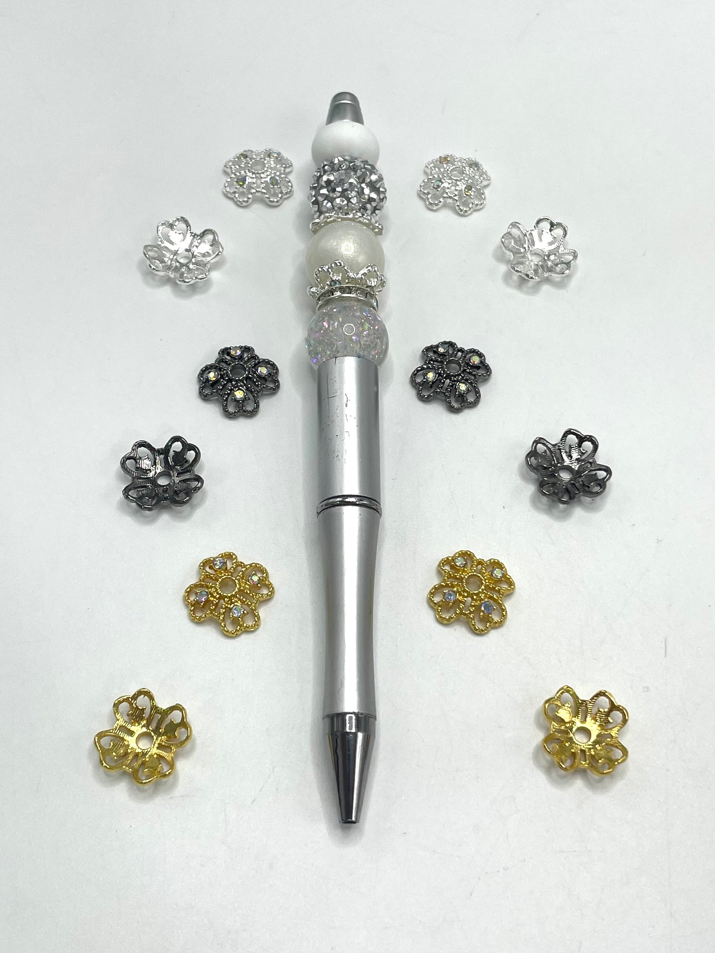 Metal alloy Spacer Gasket Four-leaf clover Spacers Random Mix 16mm