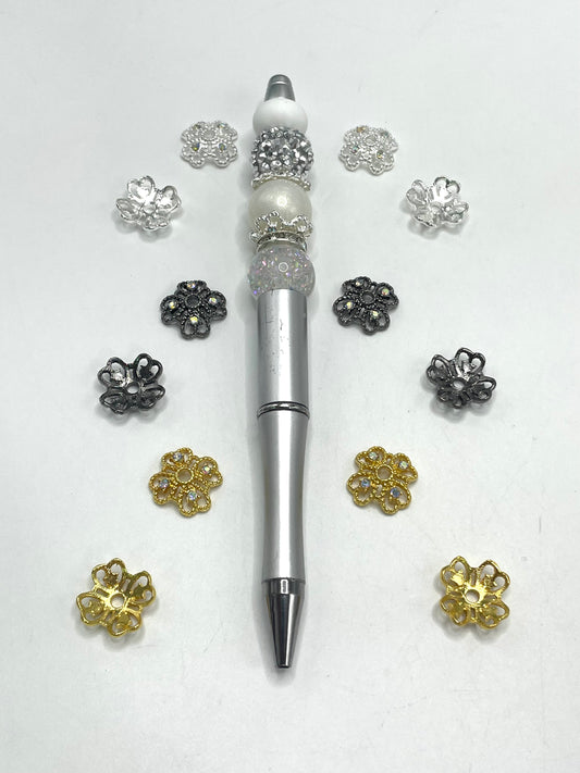 Metal alloy Spacer Gasket Four-leaf clover Spacers Random Mix 16mm
