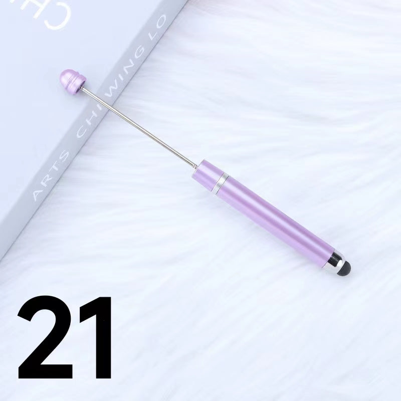 Plastic Stylus Beadable Pen (Touchable and Writable) Multi-color Option