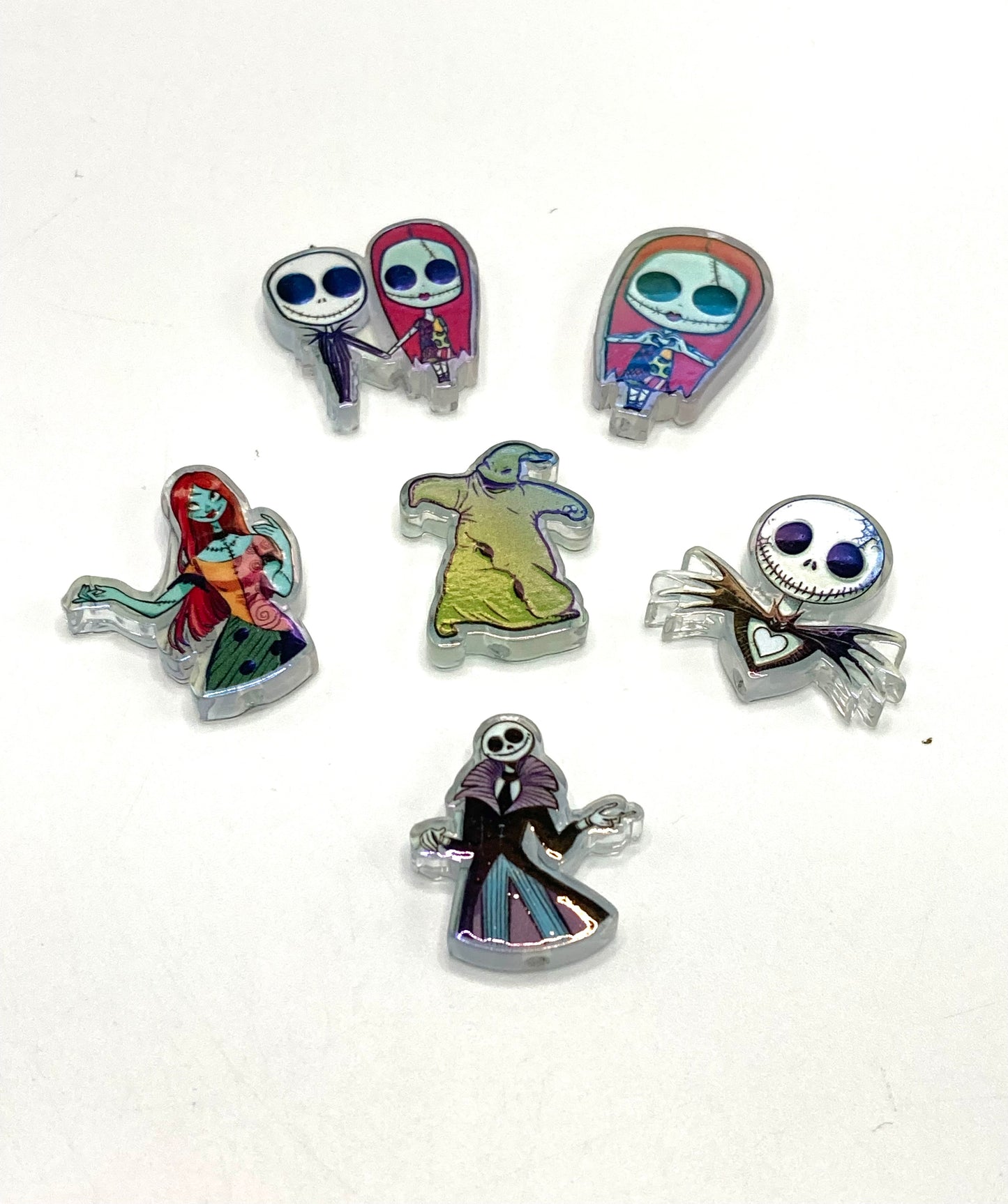 Acrylic UV beads Red handprint Skull head Little bear head Toy Story Acrylic cartoon beading beads