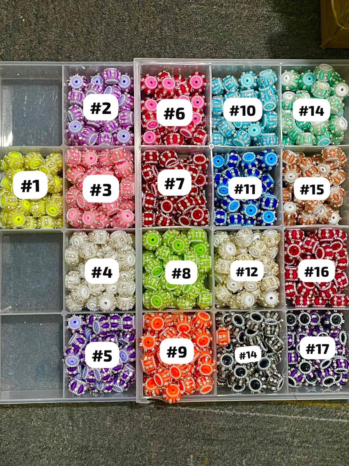 Fancy bead fancy lantern Acrylic beads Pearl Beaded Colored beadRandom Mix