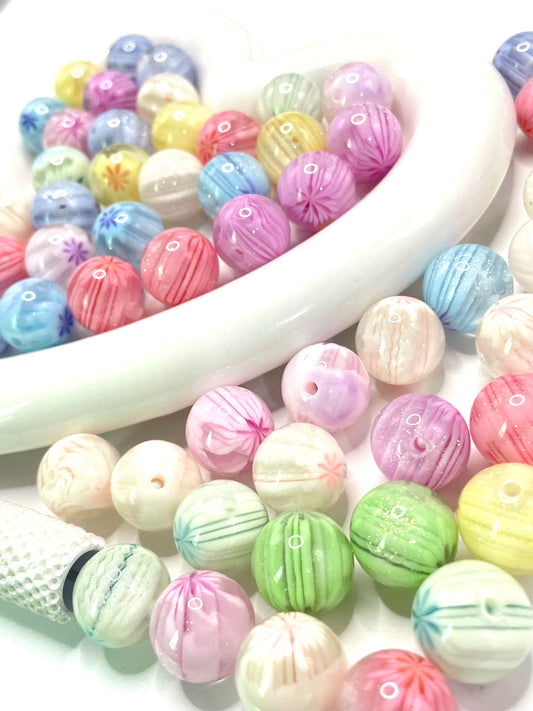 diy beaded beadable beady acrylic beads 16mm jelly snow flake