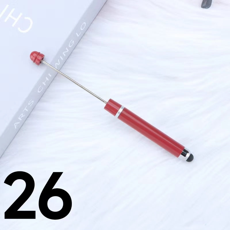 Plastic Stylus Beadable Pen (Touchable and Writable) Multi-color Option