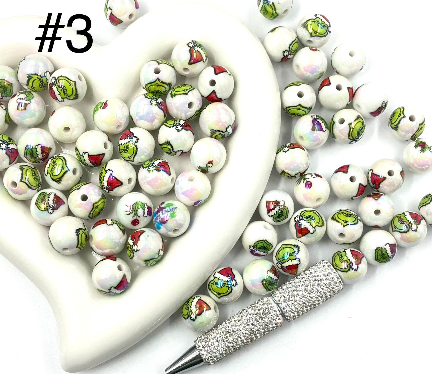 Acrylic Beads Collection Various styles Beads Cute cartoon print Beads 16mm