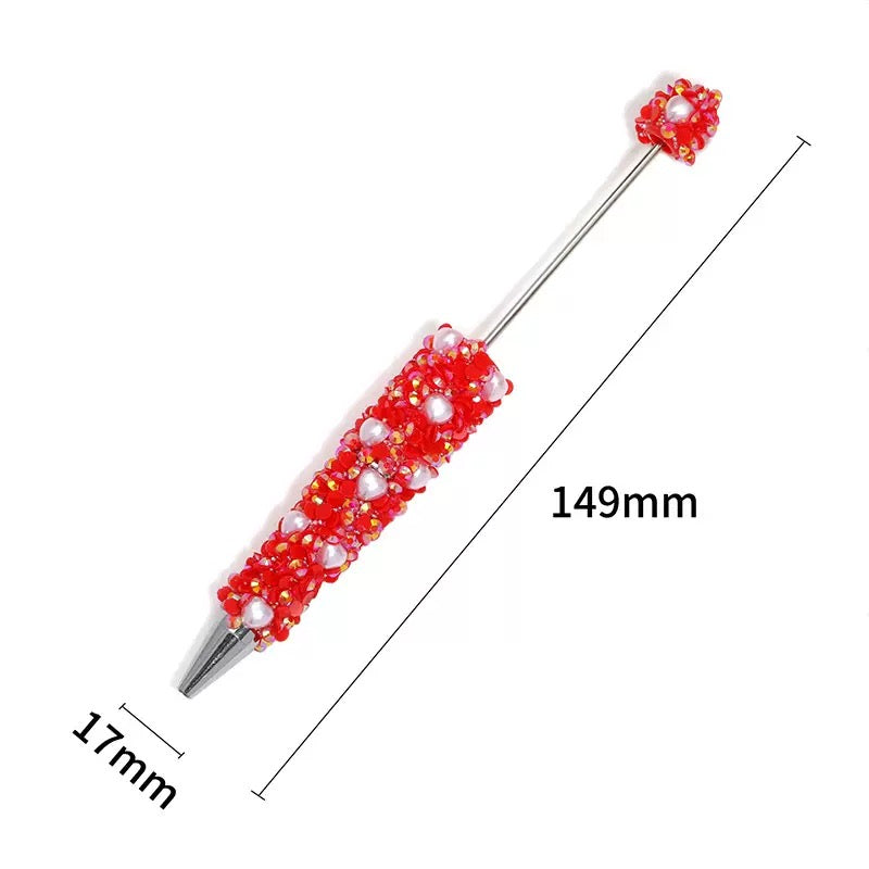 diy beaded beadable beady fancy sequined pen ornaments with pearl