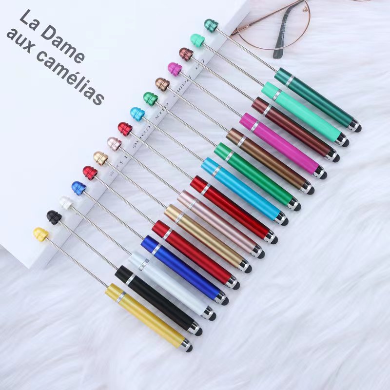 Plastic Stylus Beadable Pen (Touchable and Writable) Multi-color Option