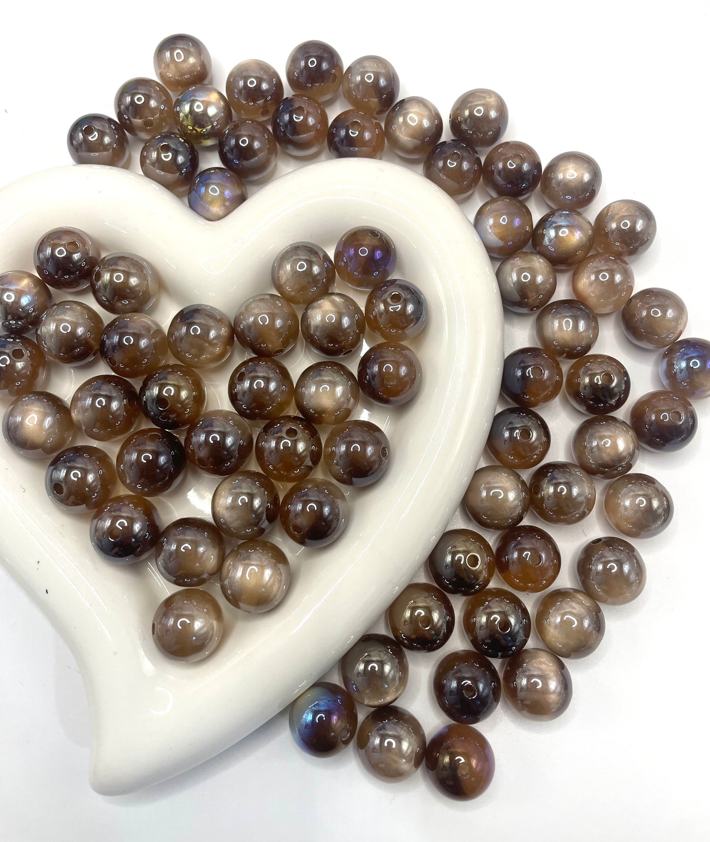 Galaxy acrylic glitter uv bead diy bead colored random mix 16mm