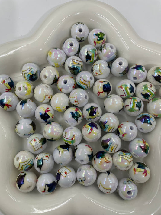 Acrylic beads Ball-shaped beads Basketball Baseball Beads 16mm