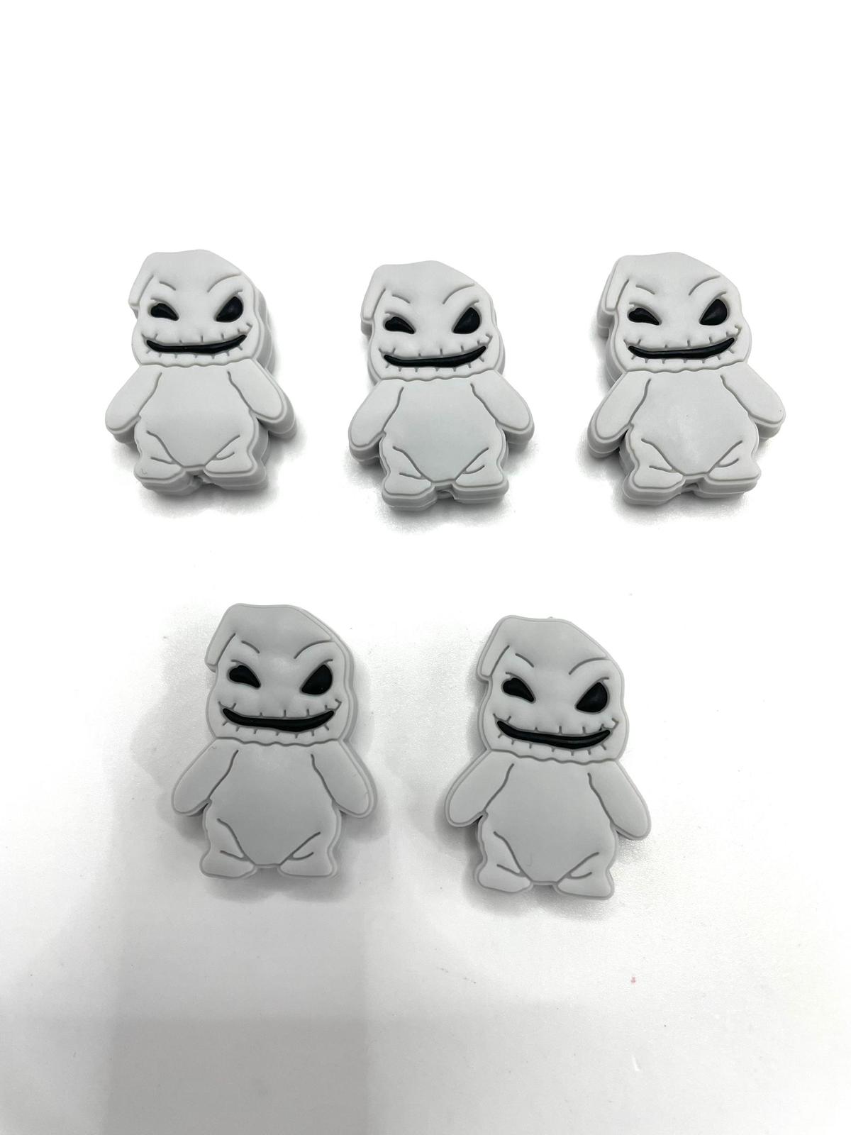 DIY beaded beadable silicon beads focal with vertical hole Winnie ,strawberry girl HK Mk