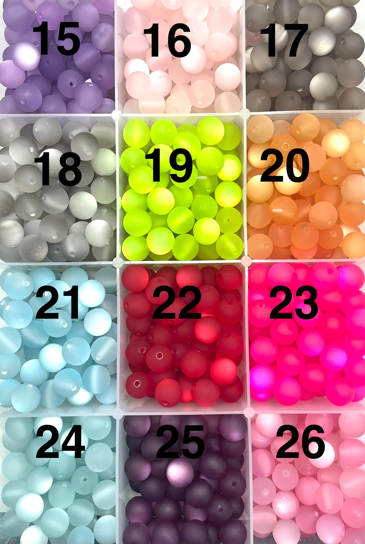 diy beaded beadable acrylic bead matte cat eye colorful beads ,random mix ,16mm