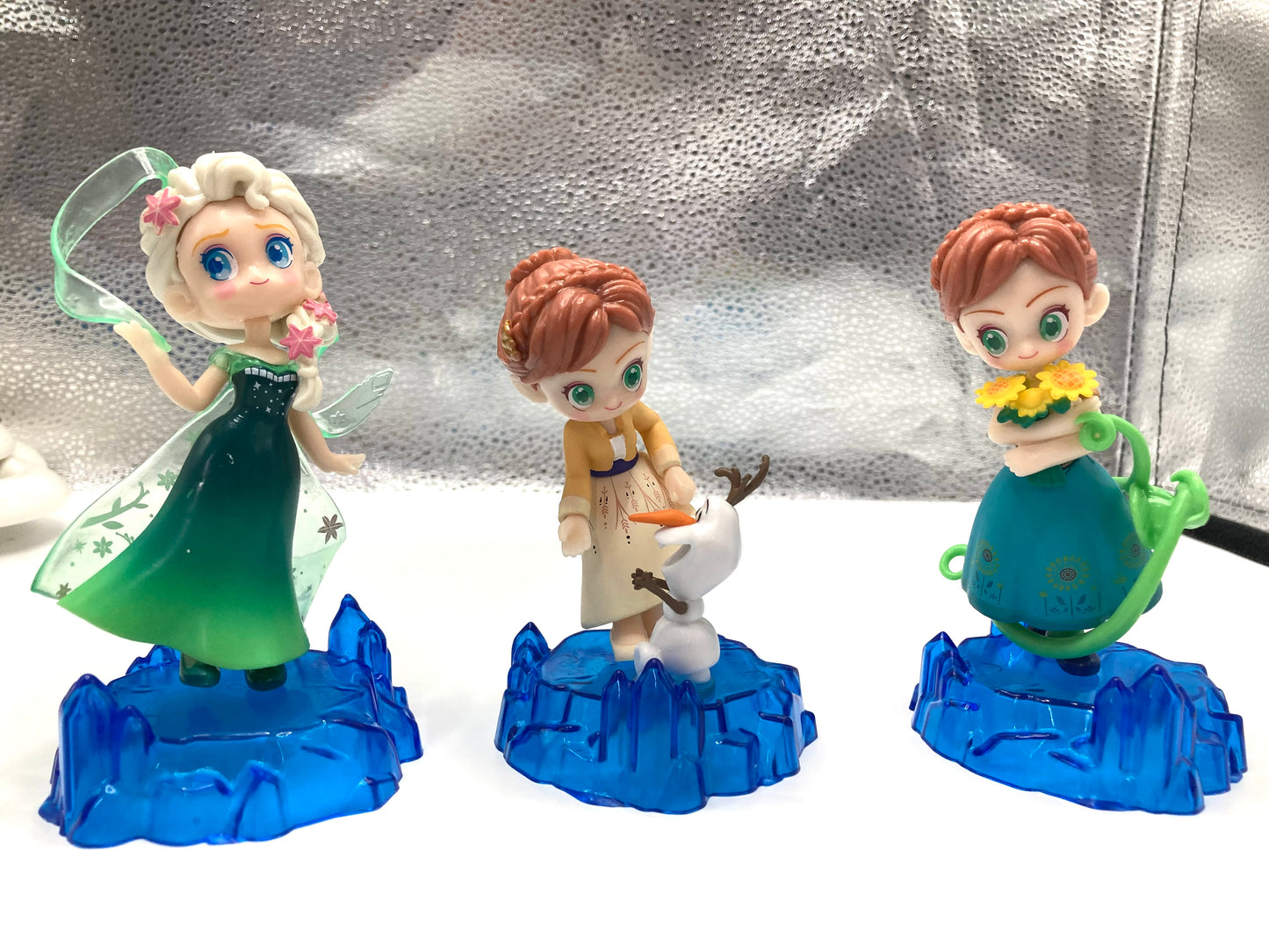 Pen Toppers Princess Elsa Magic Girl Keychain pendant Desk decoration items