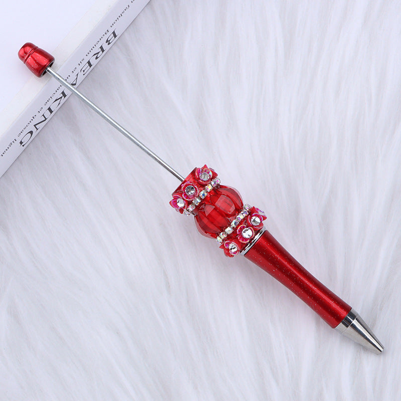 DIY petal beading pen Rose beaded ballpoint pen Multicolor pumpkin beaded ballpoint pen Random Mix