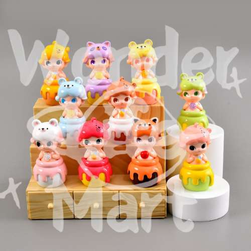 Cute DIMOO Bee can cute particle figurine ornament diy handmade desktop ornamentsPen Toppers