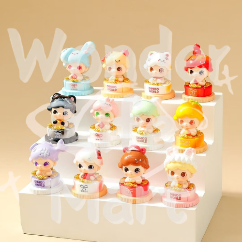 Internet-famous cake style dimo doll Windmills carry ornaments Keychain Pen Toppers Random Mix