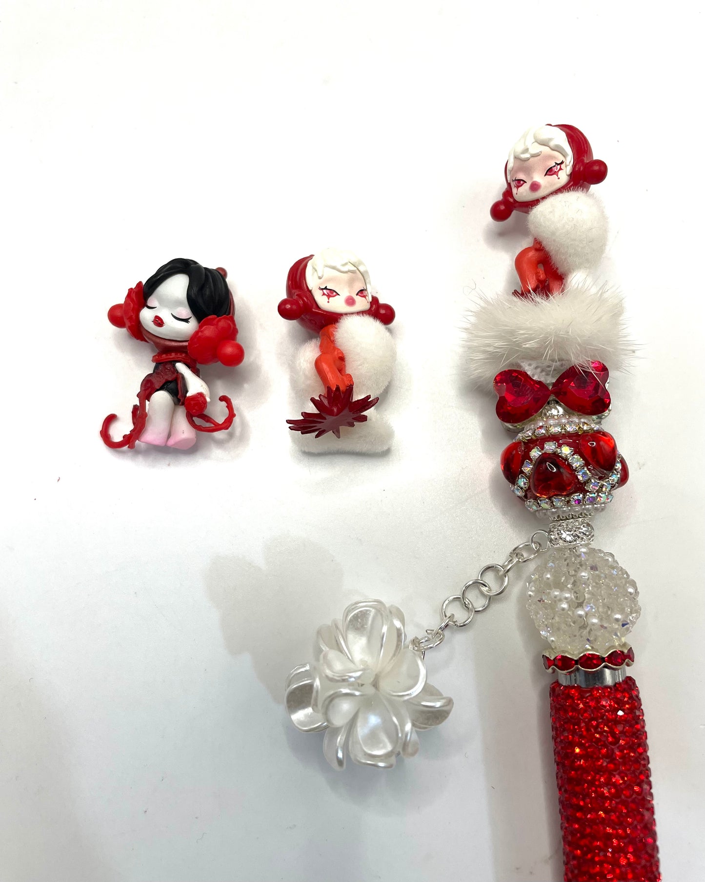 diy pen topper with sp doll skull panda figure character