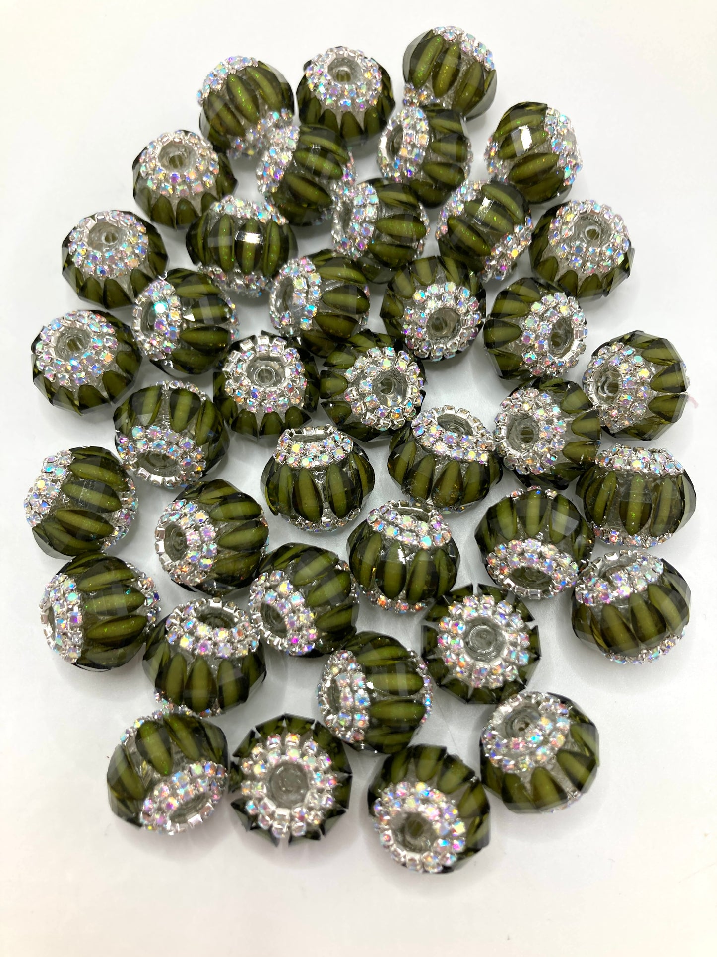 Acrylic beads Pumpkin beads Glued-color pumpkin beads Chain