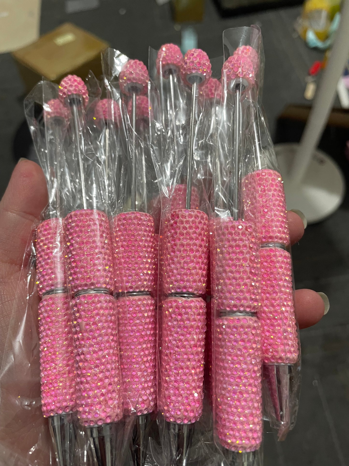 Clay pen Dopamine coloration Neon glitter pen DIY Bead Pen Random Mix