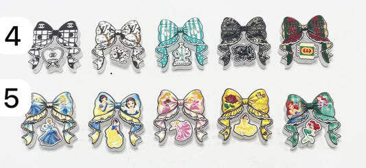 diy beaded beadable arcylic beads characters figures bow set beads design beads princess beadsrandom mix