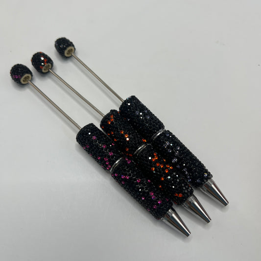 Rhinestone pen bling pen black pen with AB rhinestone