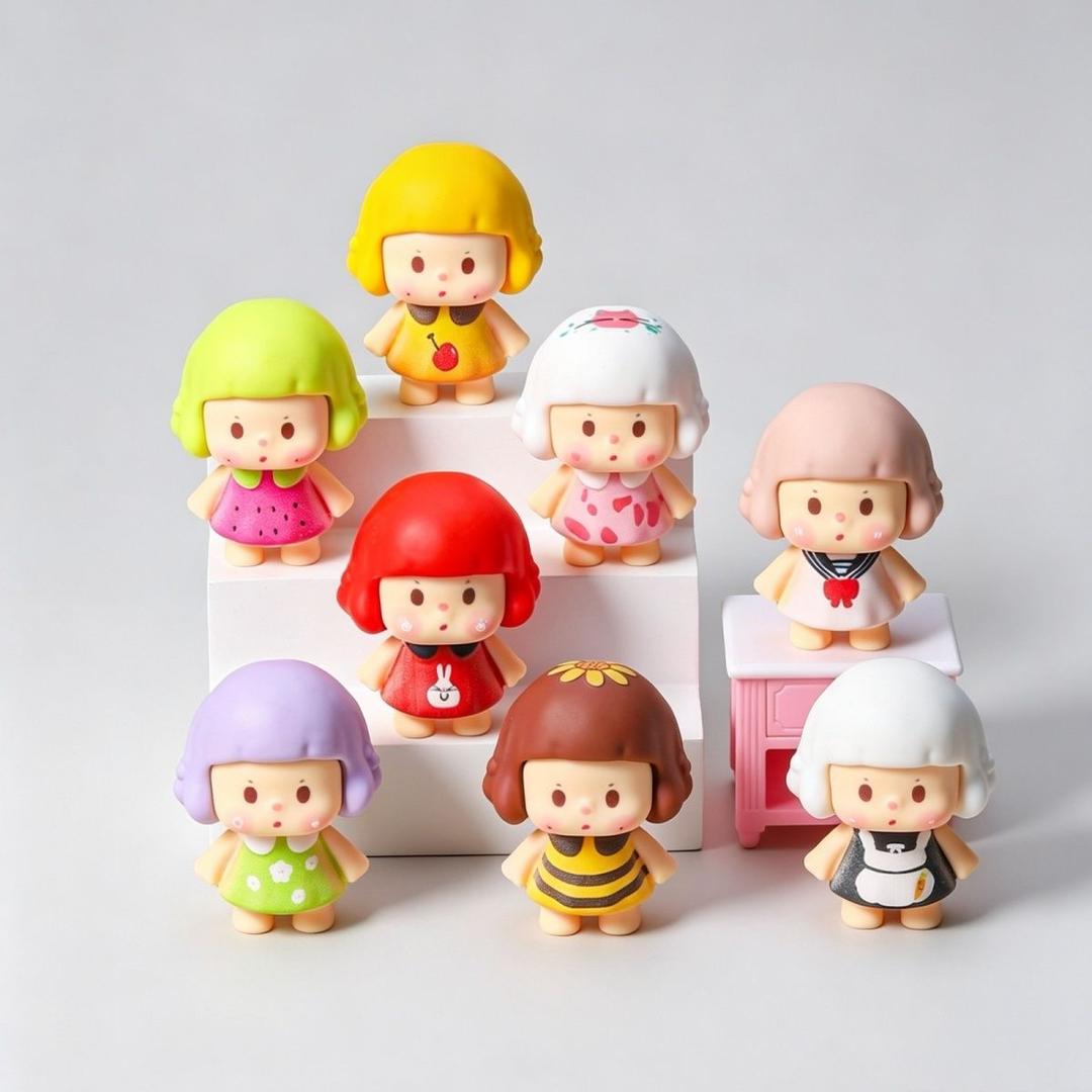 diy pen topper cute girl character figure