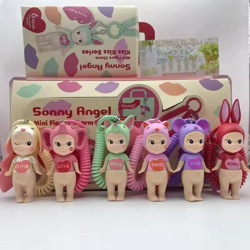 sonny angel kiss kiss mini figure doll Blind box  dolls ornament figure character topper Toppers Random Mix