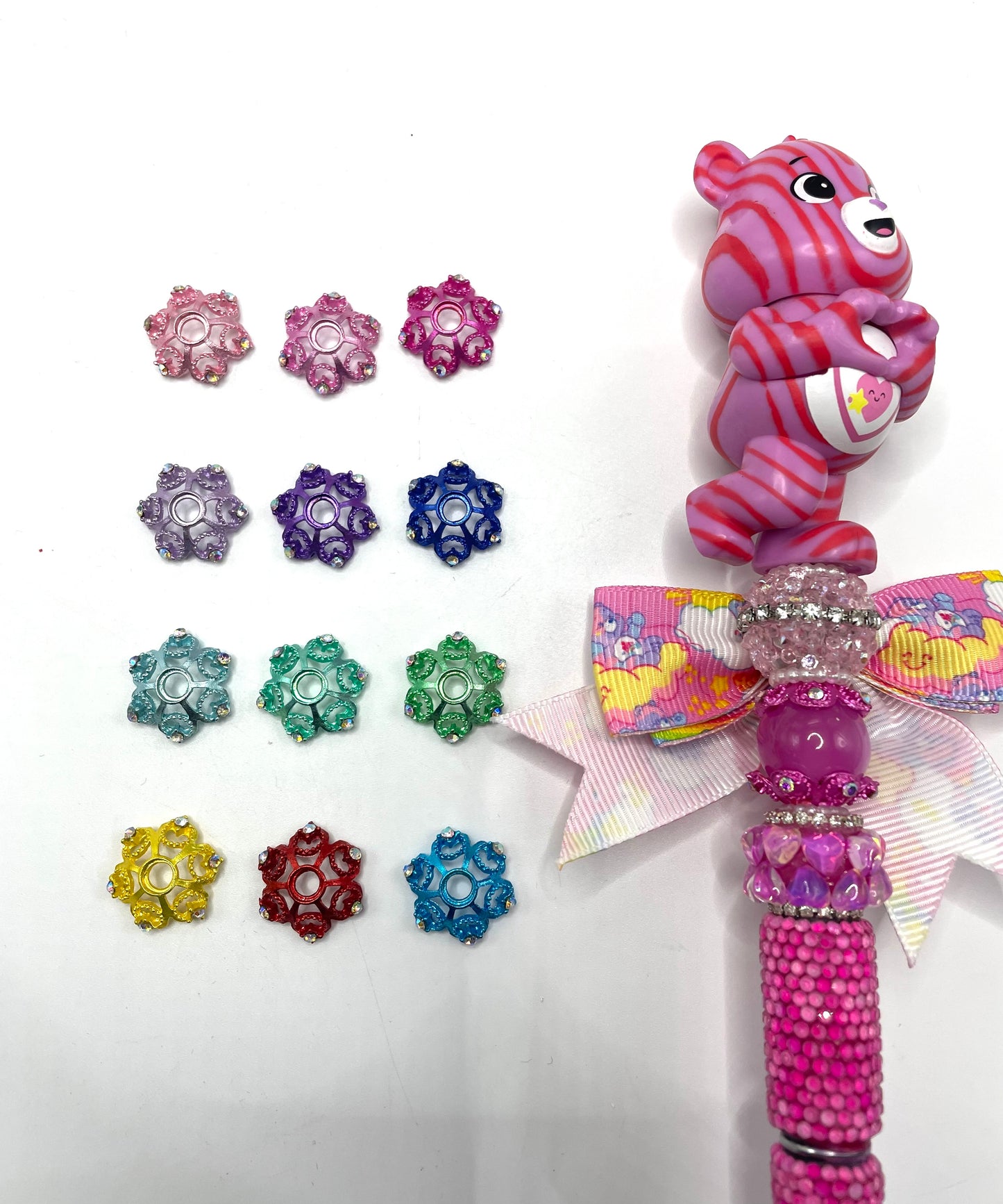 fancy beade beadable bead cap metal metallic bead cap spacer fancy jewelry style bead cap spacer ornament with rhinestone