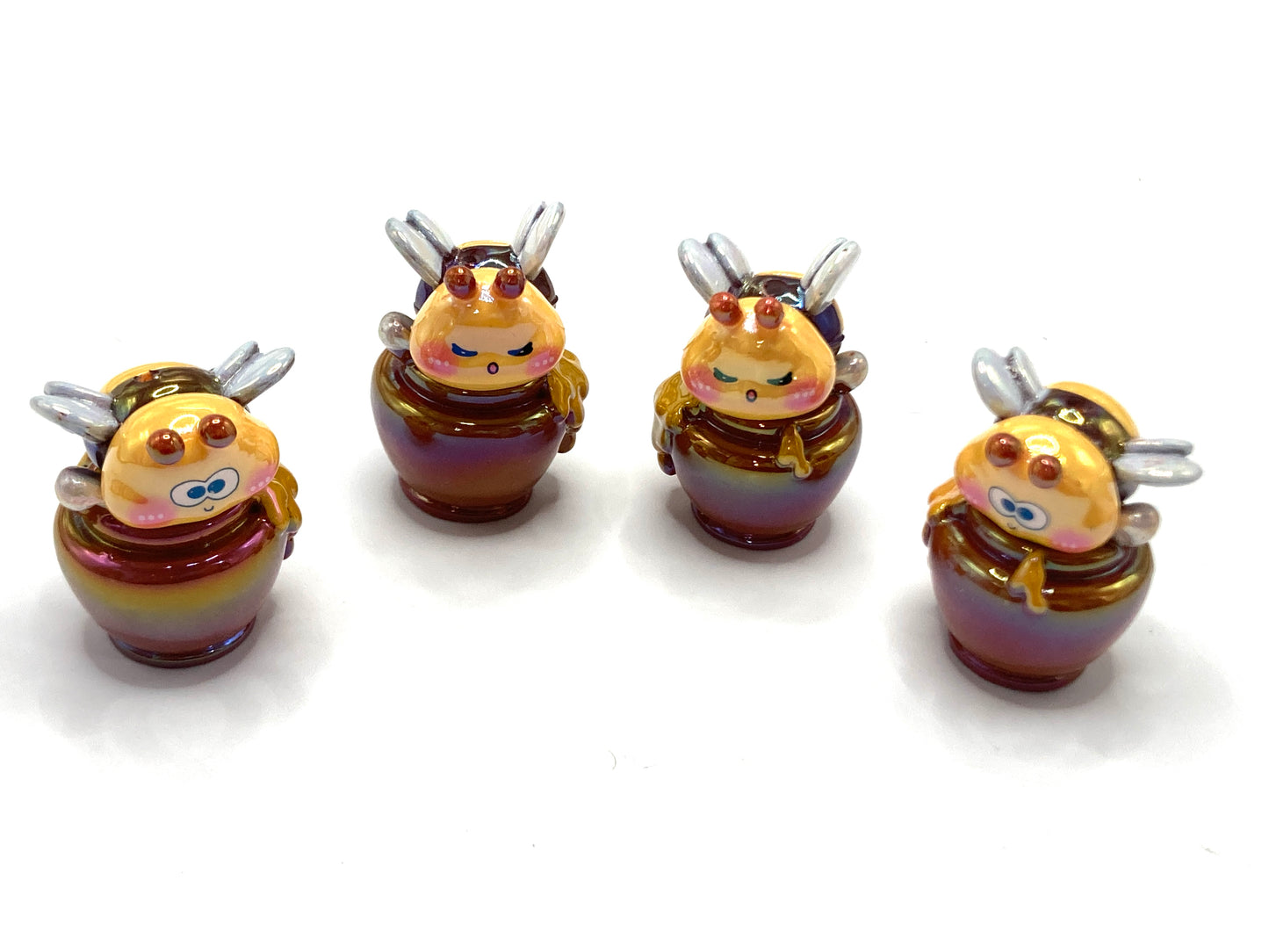 Acrylic beads Bee Beads Honey jar Honey Separable and combinable beads 16mm-23mm Random Mix