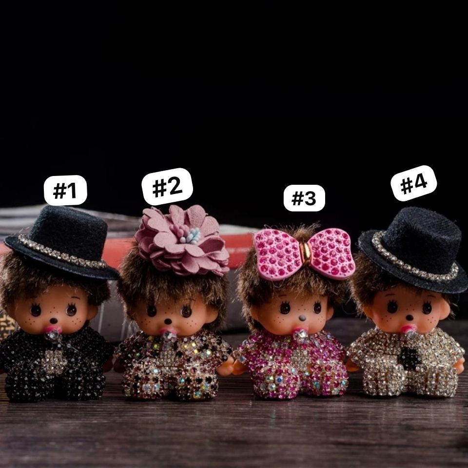 monchichi topper doll character for diy keychain diy pen diy charms