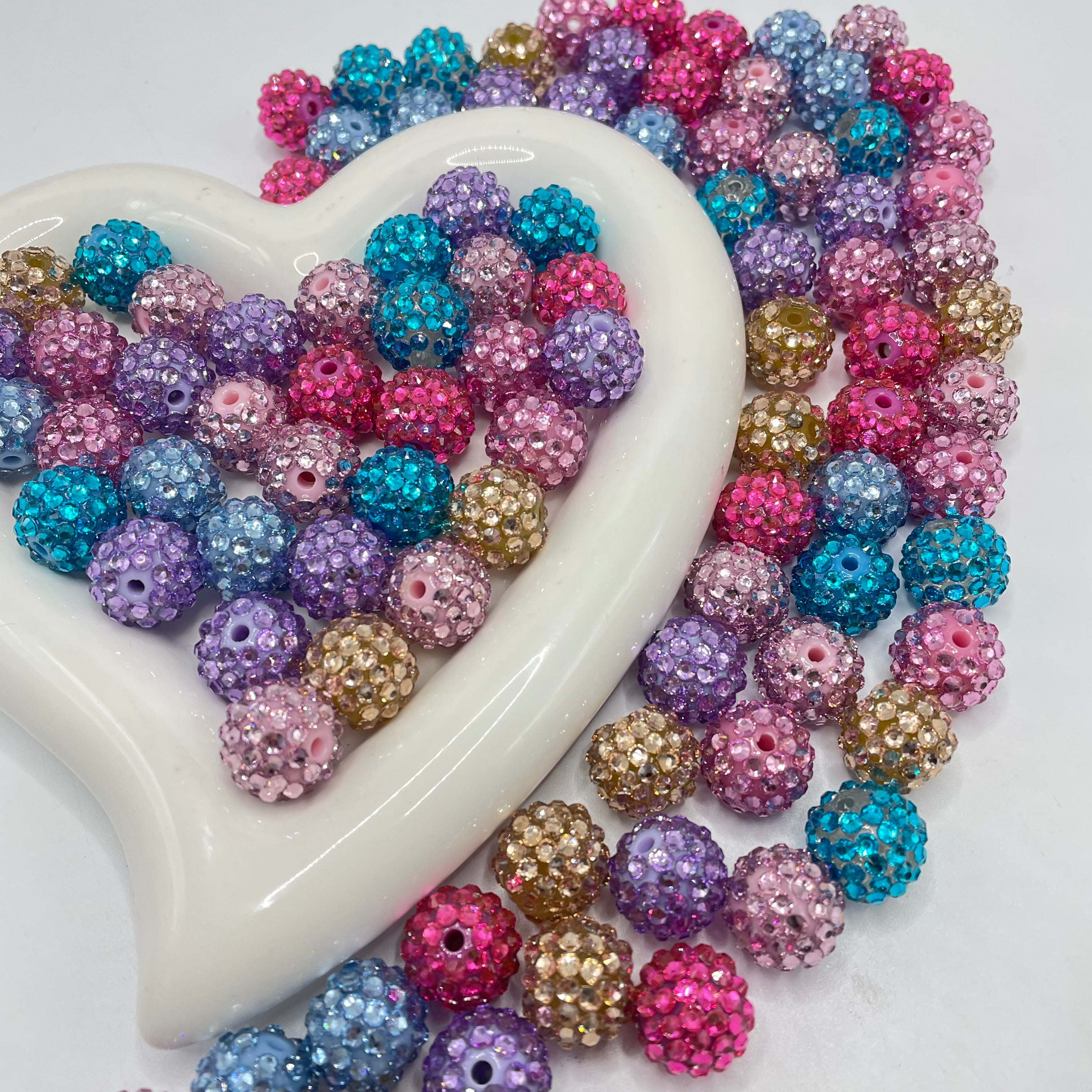 Shiny Rhinestone 16mm rhinestone bead shiny sparkle rhinestone Random Mix – Wonder Life Mart