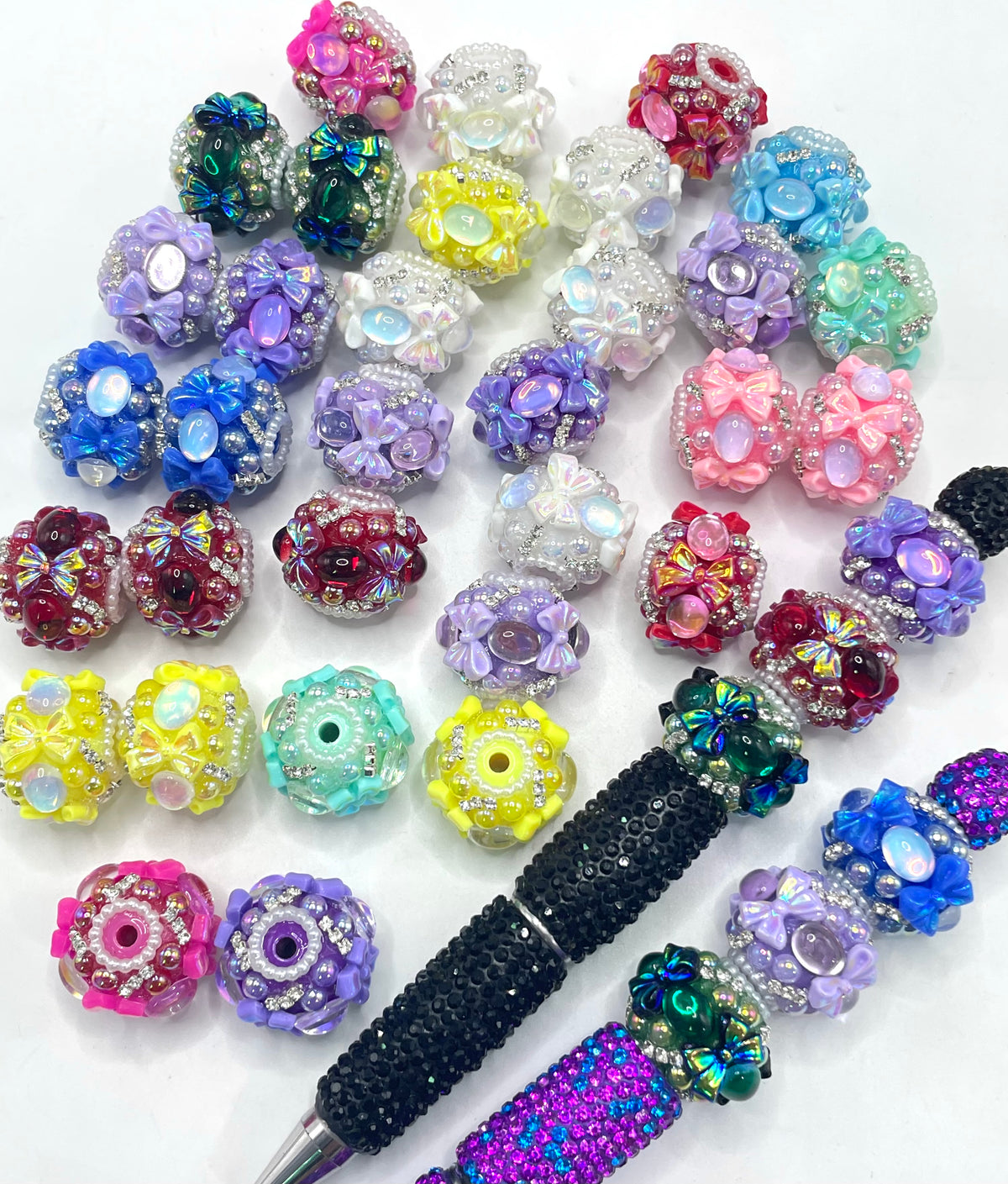 bubble with bow fancy beas