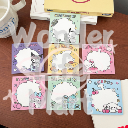 Sanri Flower Series sticky note Cute cartoon sticky note  Random Mix