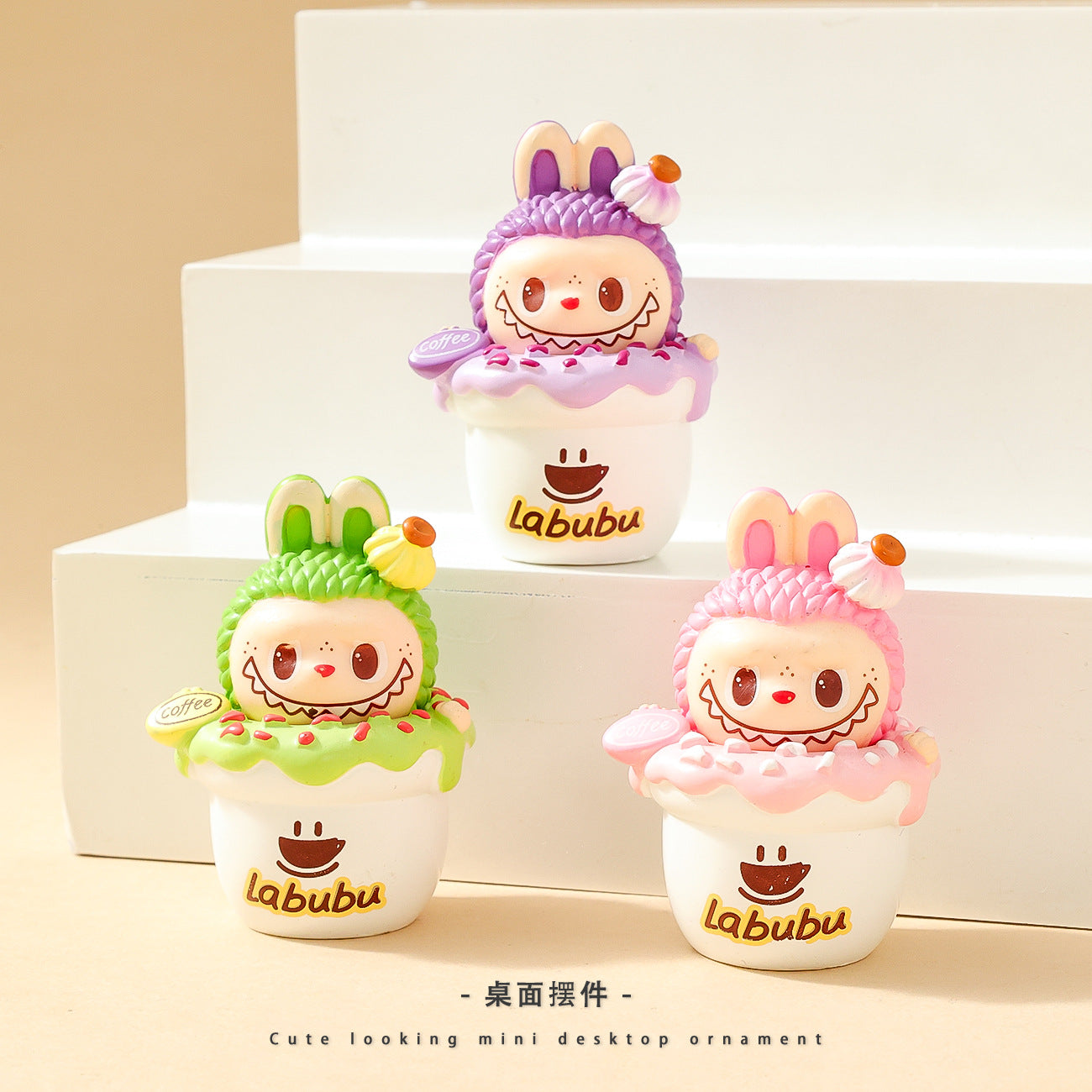 Topper cupcake labubu pen topper characte figure mix