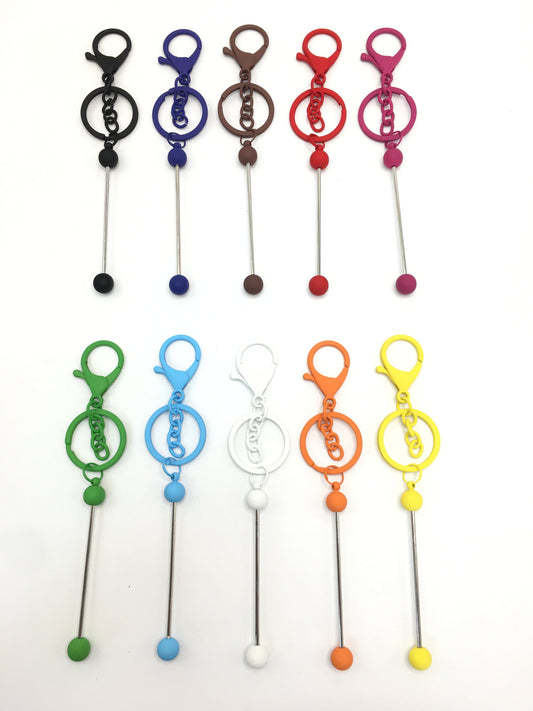 Metal matt color Keychain in Solid Colors