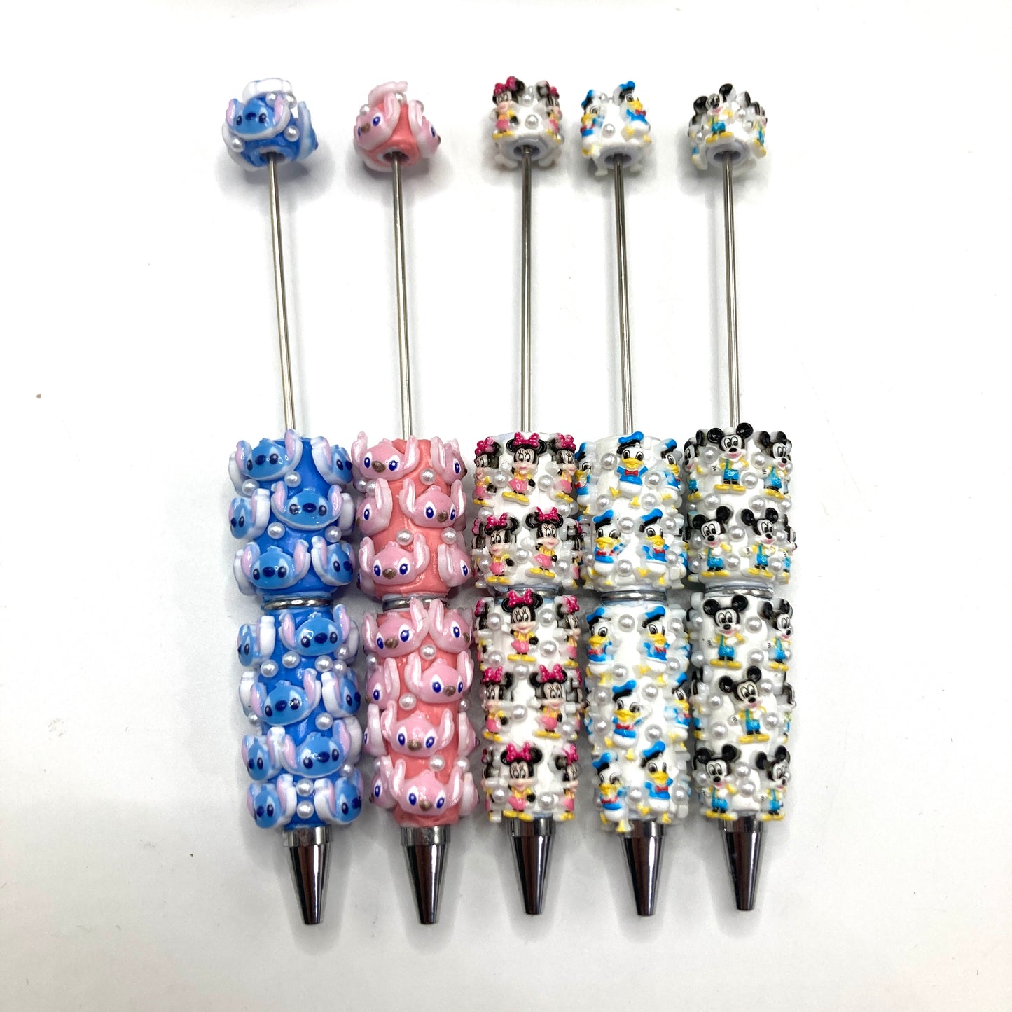 DIY Bead Pen Clay toy cartoon cute bead pen Anime character beading pen Random Mix