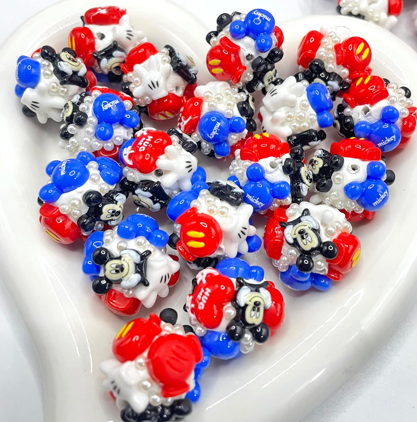 Acrylic charater bead mouse beads cartoon beads