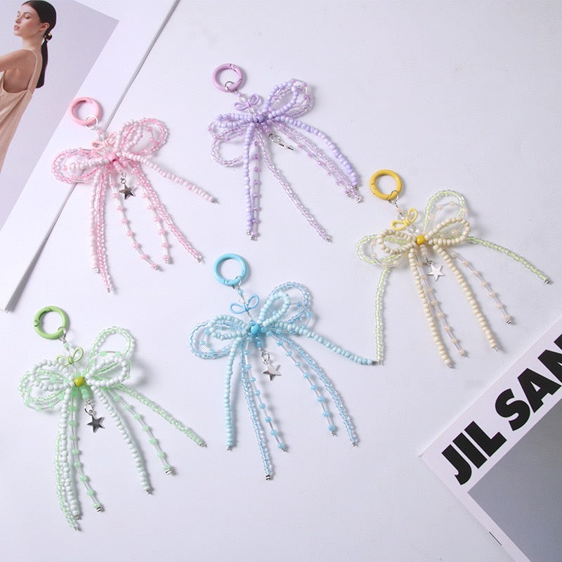 DIY key chain phone chain charm diy beads