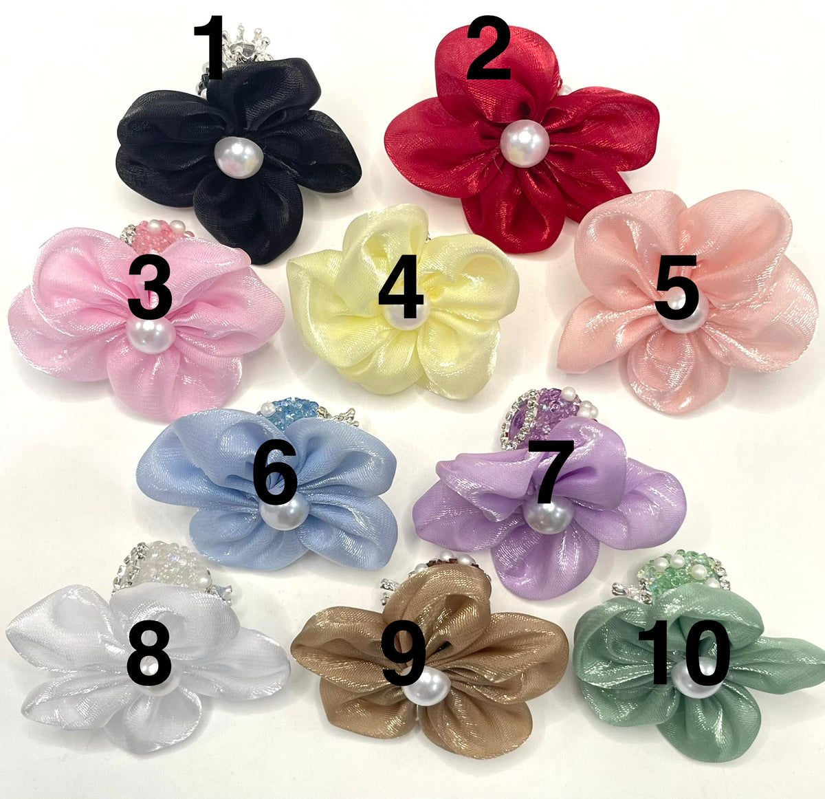 beaded beadable beady textile fabrica with crown bead fancy bead silk bow pillow fancy bead craft with crown organza silk finishing bow ,ornament with pearl and sugar stone, delicate handcraft ,randon mix color
