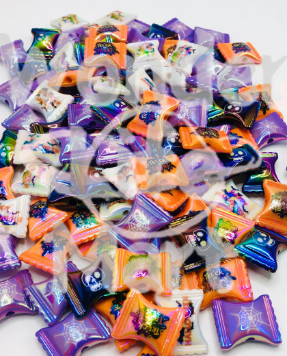 Halloween series Cartoon uv candy beads Colorful candy beads Random Mix 25mm