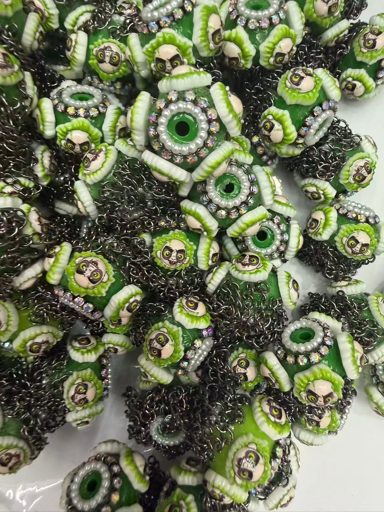 Beaded beadable fancy beads for Halloween Beetlejuice
