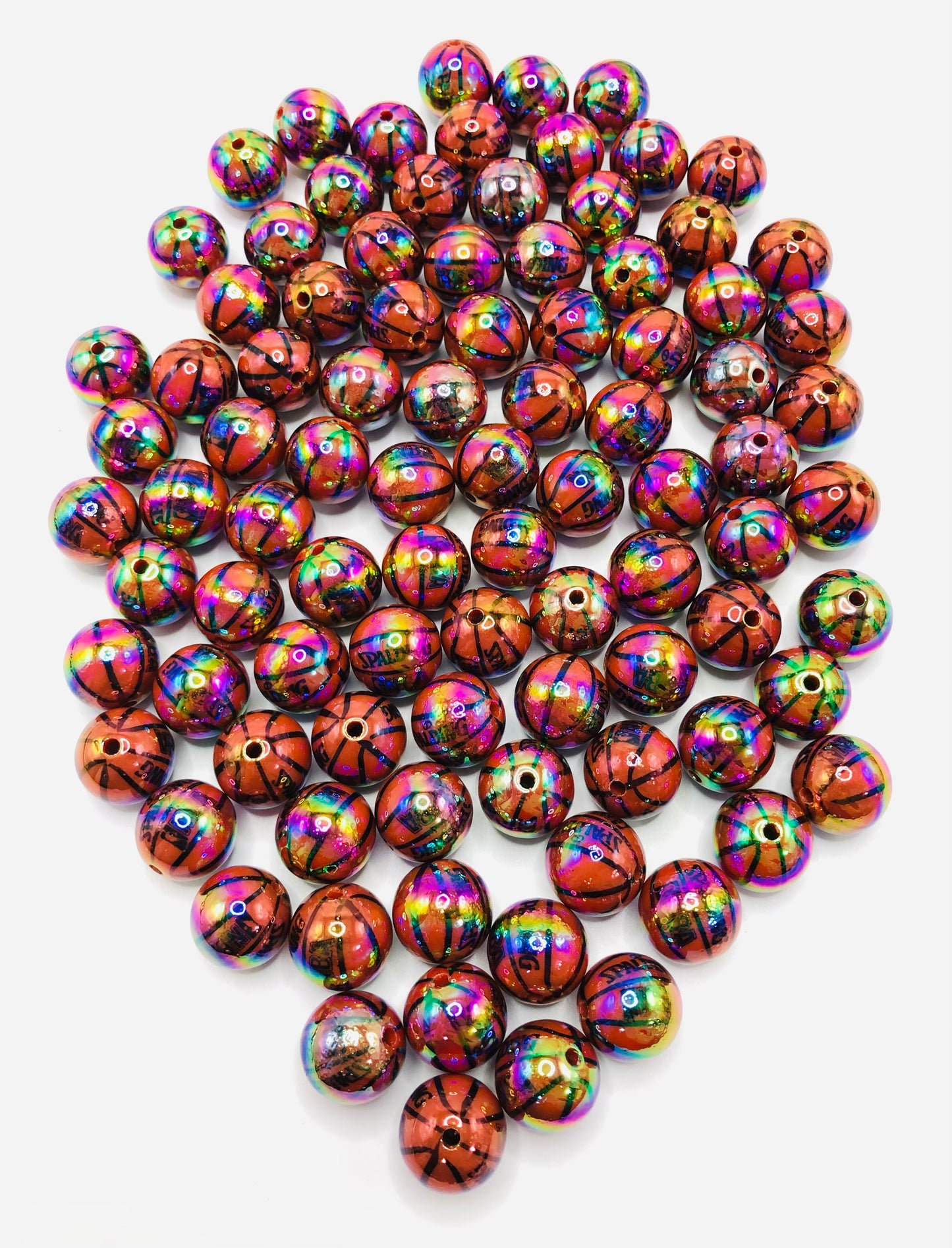 acrylic basketball colorful uv 16mm