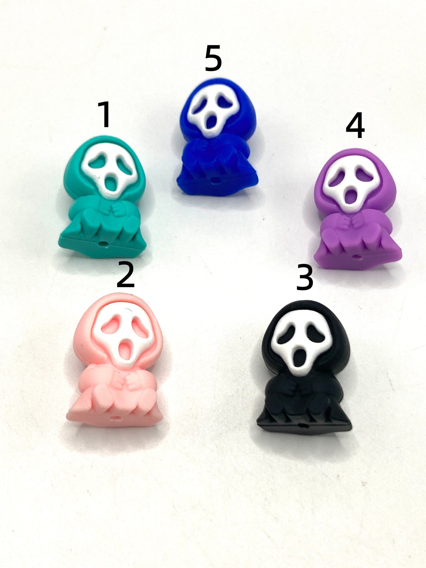 Silicone beads Masked Man Death Cartoon silicone beads 26mm