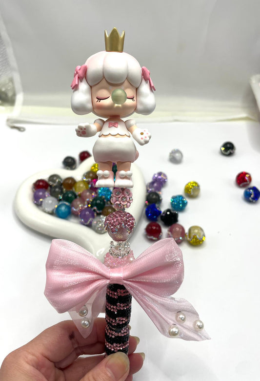 textile fabrica with crown bead fancy bead silk bow pillow fancy bead craft with crown organza silk finishing bow ,ornament with pearl and sugar stone, delicate handcraft ,randon mix color