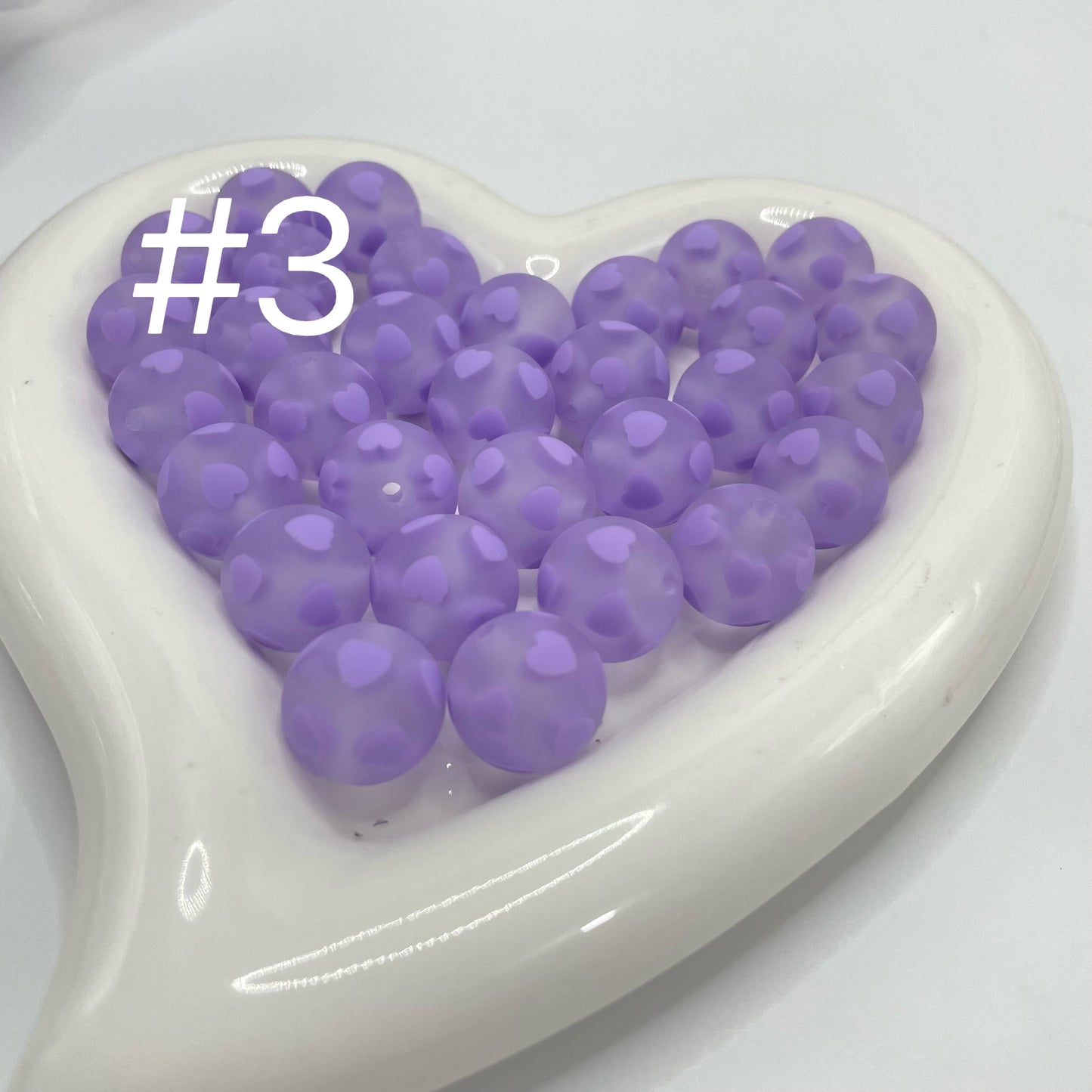 16mm Matte heart acrylic beads jelly heart beads heart beads