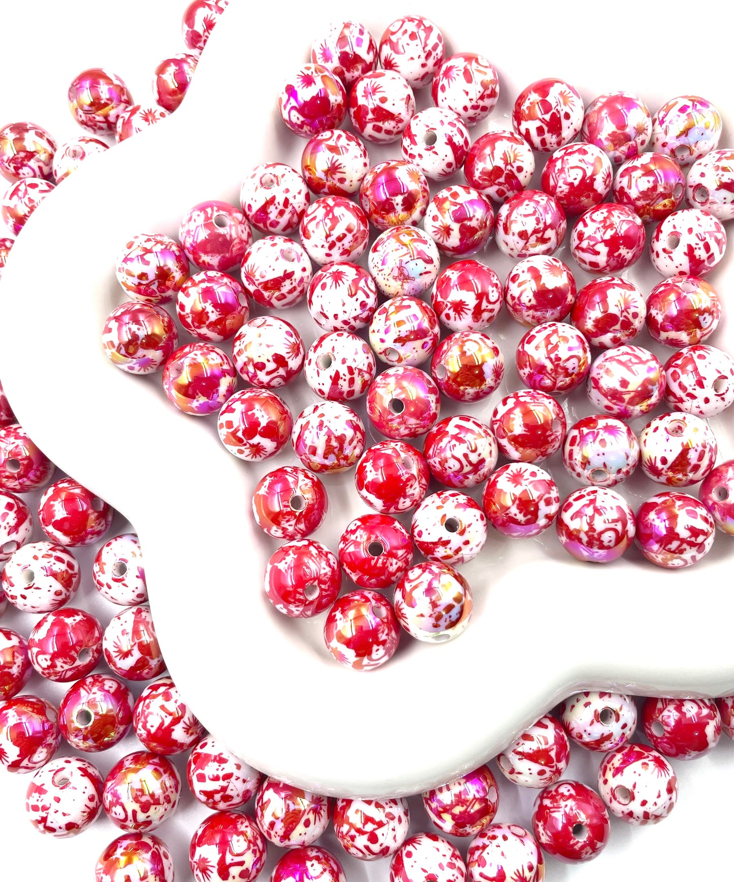 Acrylic beads Halloween Series Imitation blood droplet beads Terrifying beads 16mm