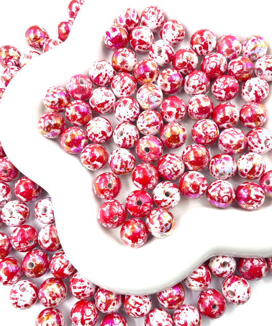 Acrylic beads Halloween Series Imitation blood droplet beads Terrifying beads 16mm