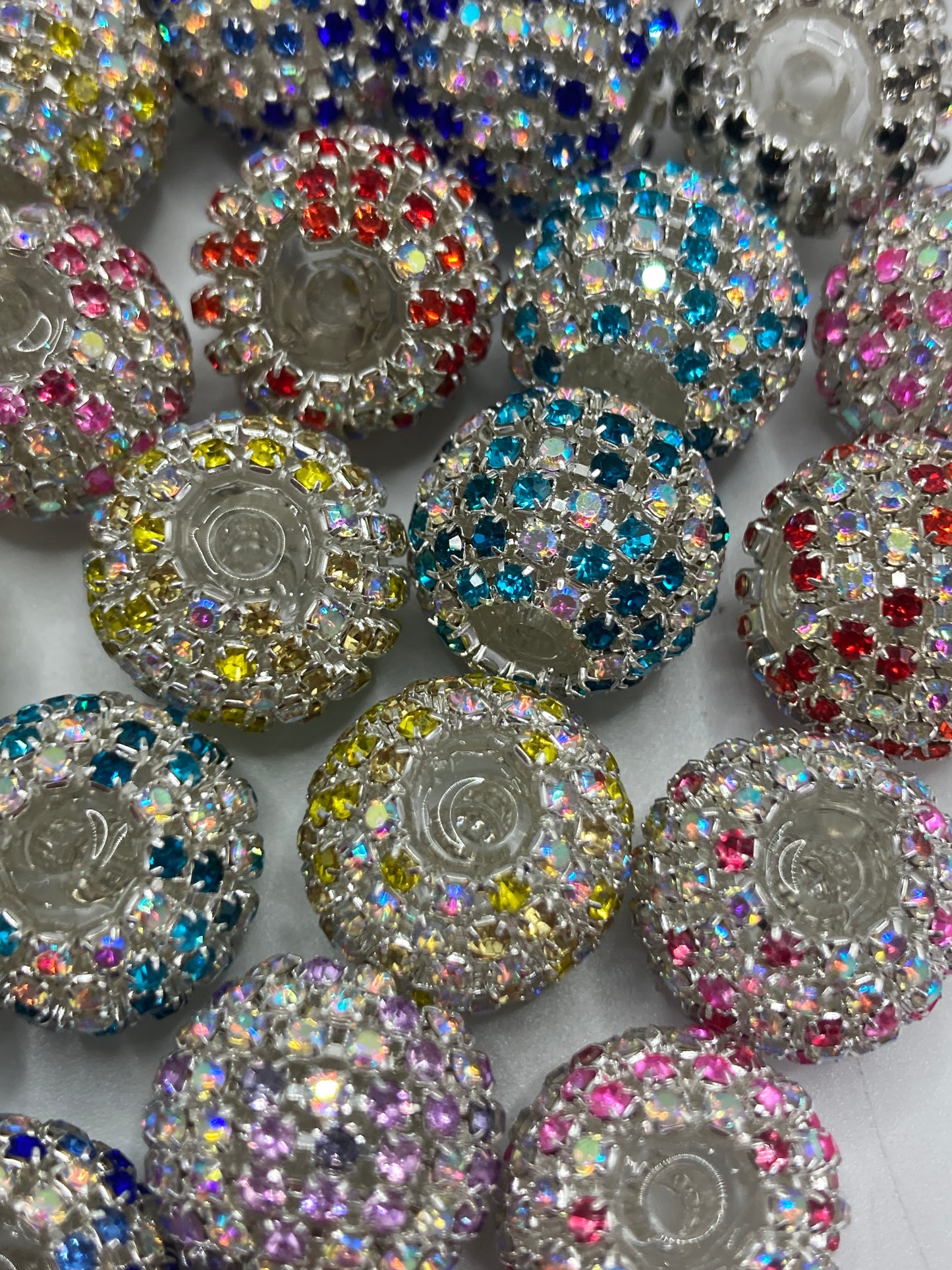 Acrylic beads Chain beads Colored rhinestone chain acrylic beads
