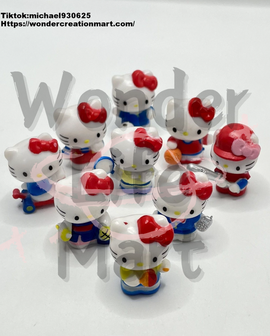 Cartoon Sanri Sports Series Pen Topper and Characters (Without Hole), Random Mix,26mm