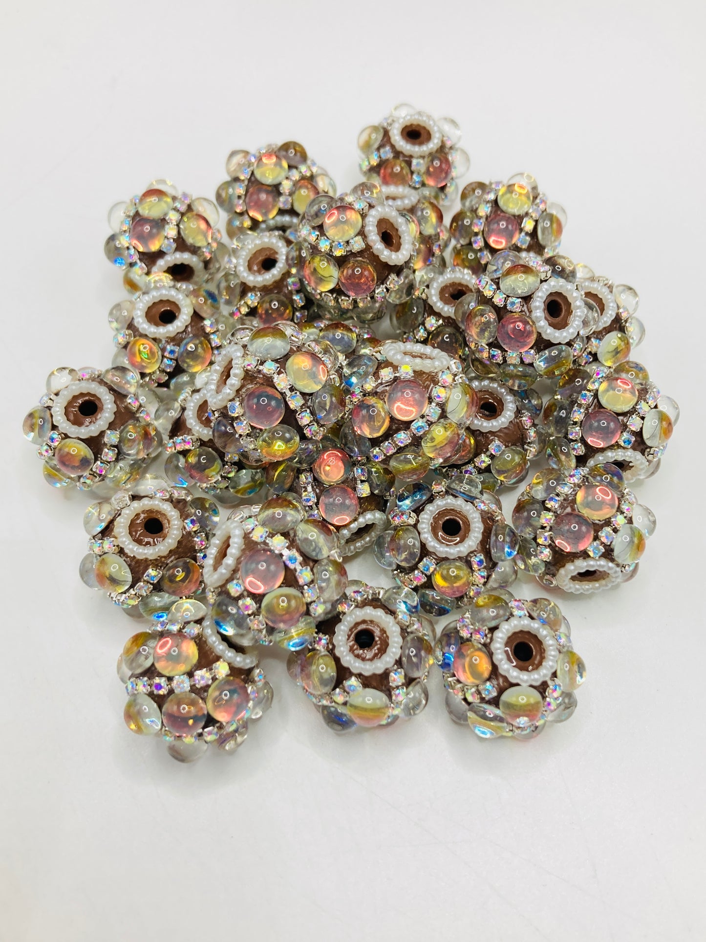 bubble fancy bead bubble bead with chain random mixed