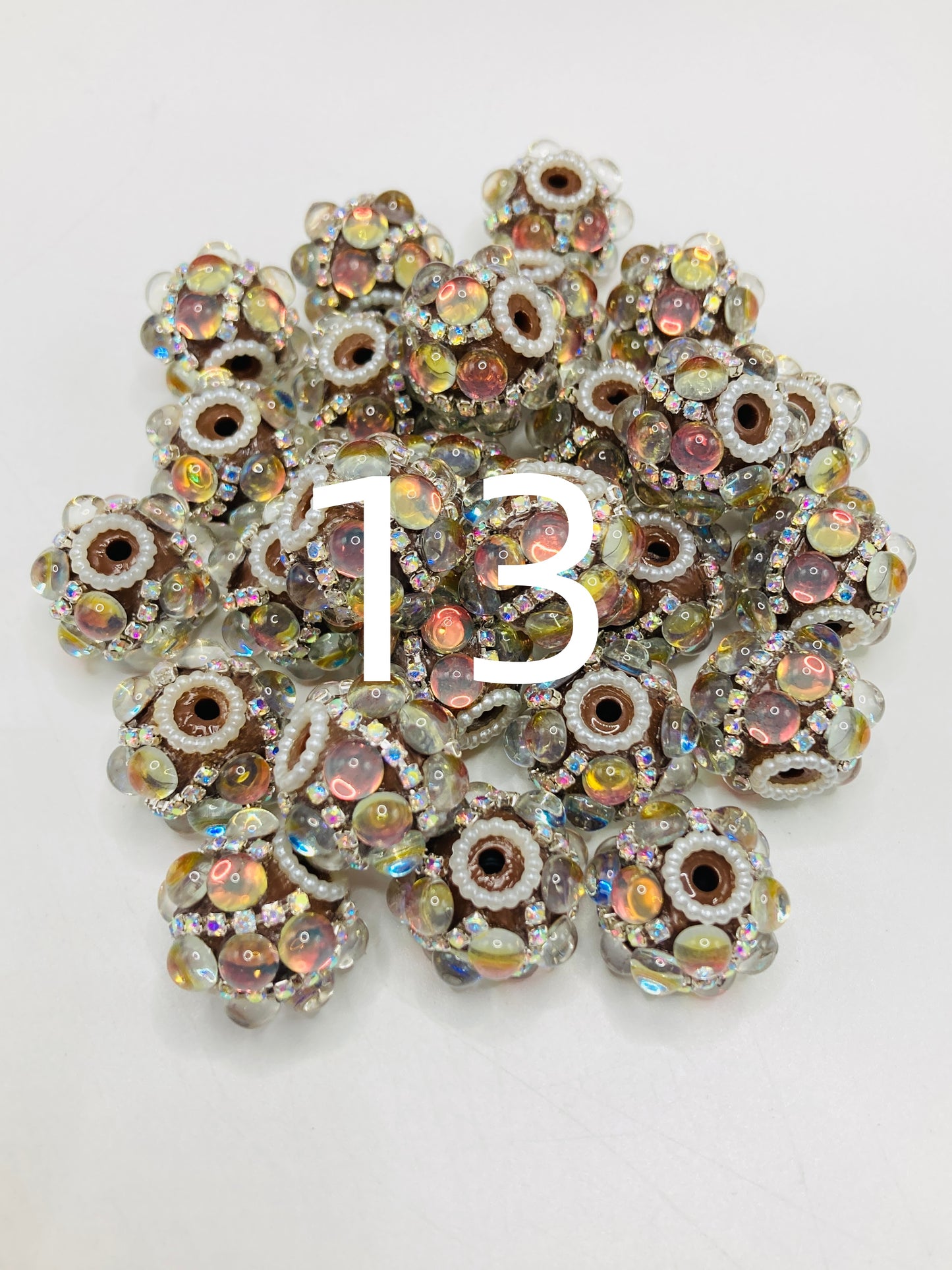 bubble fancy bead bubble bead with chain random mixed